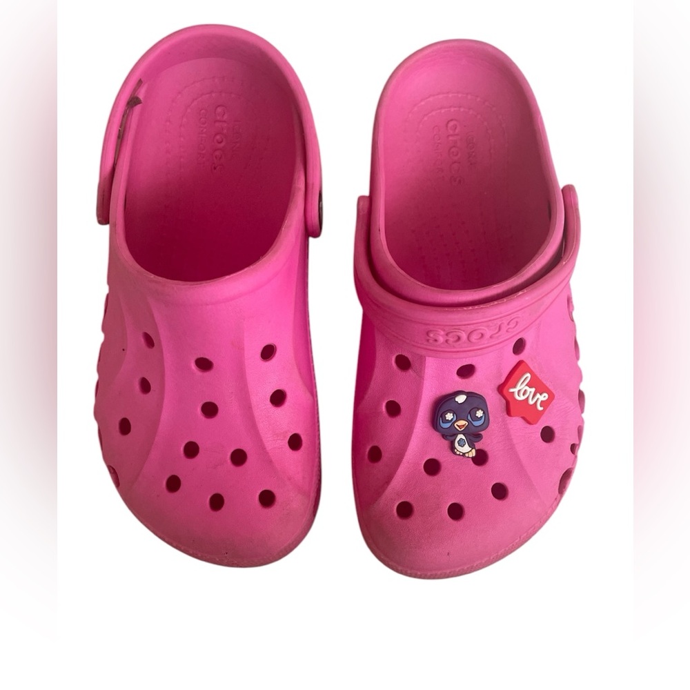 Girls pink CROCS